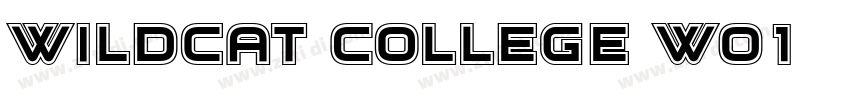 Wildcat College W01字体转换